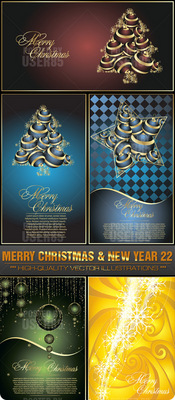 Product picture MERRY CHRISTMAS & NEW YEAR Photoshop EPS